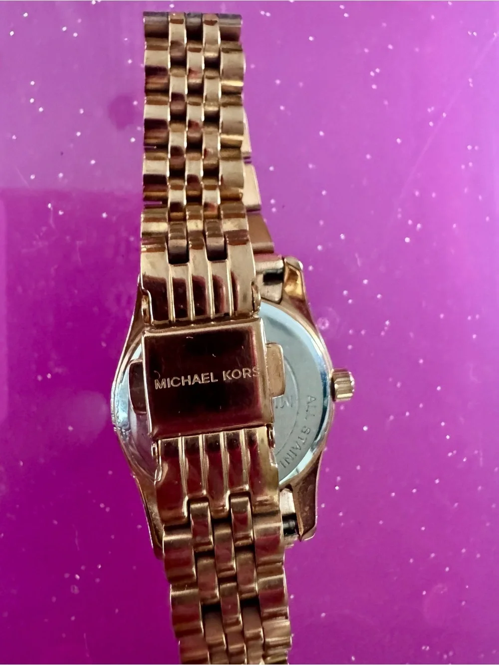 Michael Kors Gold Tone Women's Bracelet Watch with White Dial